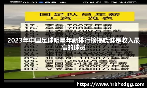 2023年中国足球明星年薪排行榜揭晓谁是收入最高的球员